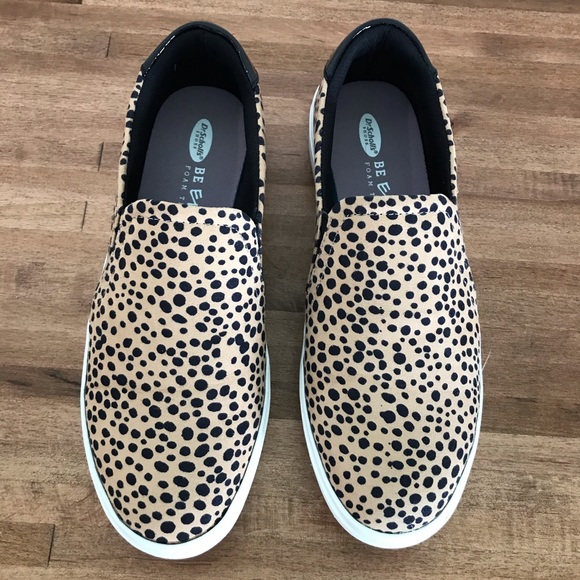 dr scholl's leopard sneakers